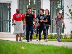 Students on campus