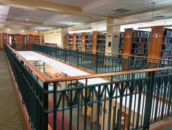 library atrium with several stacks